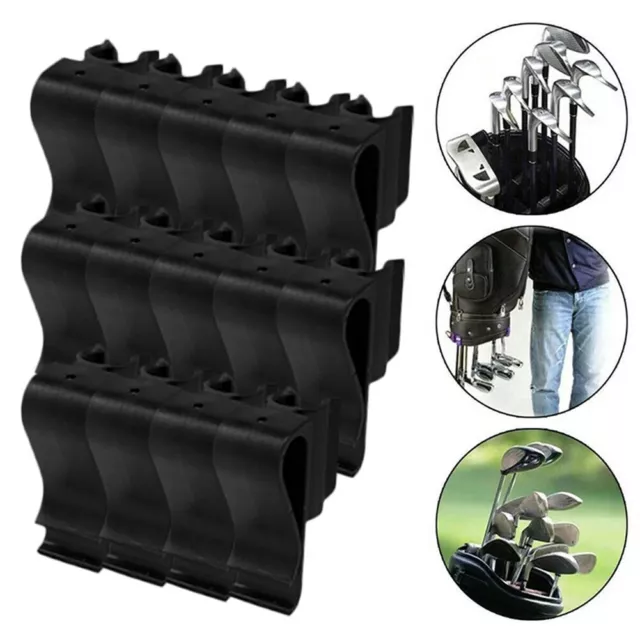 Golf Putters Holder Black Golf Pole Clip Club Organizer Portable Training Aids