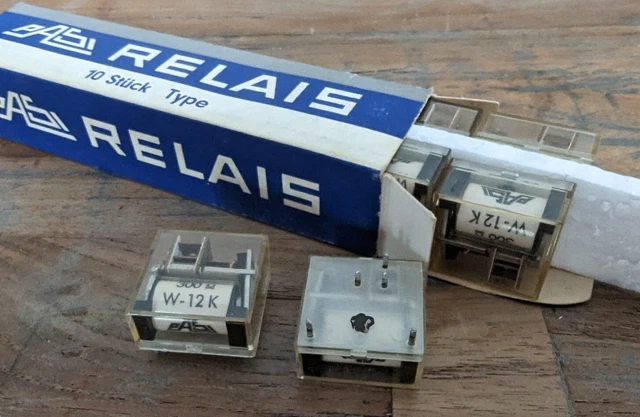 10x RELÈ PASI W-12K 300 Ohm IMBALLO ORIGINALE NUOVO