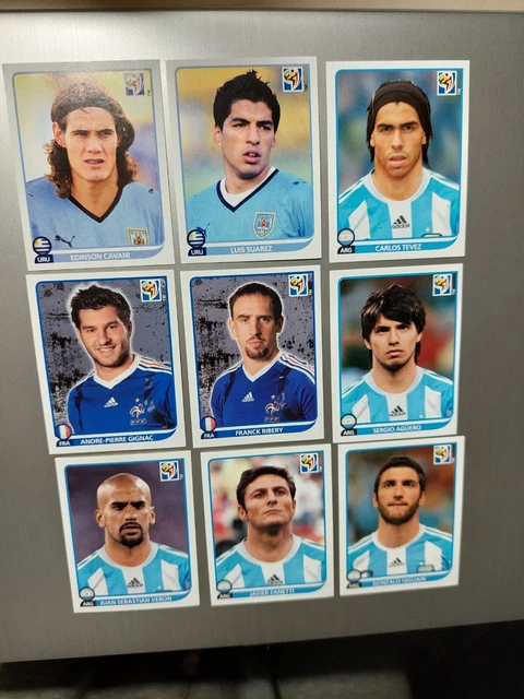 Lot de 31 stars Panini foot WC South Africa 2010
