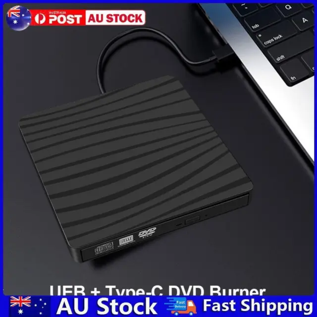 AU USB 3.0 External DVD RW CD Writer Drive Burner Drive-free Disk Reader Player