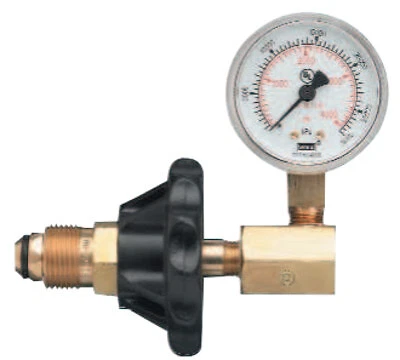 Cylinder Pressure Testing Gauge, Nitrogen, Brass, Cga-580 Western Enterprises