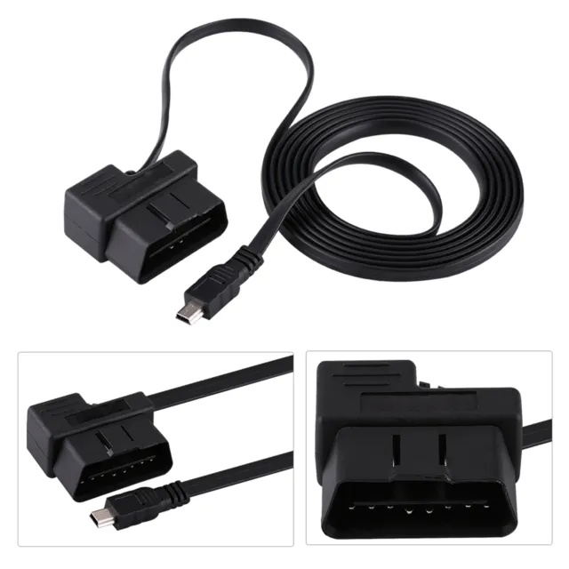 180cm Auto OBD2 Eobd 16Pin Diagnose Verlängerung Adapter Auf Mini USB Kabel.