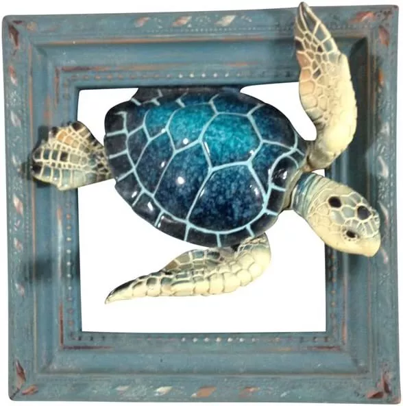 Comfy Hour Ocean Voyage Collection 6" Sea Turtle Coastal Marine Theme 3D Wall