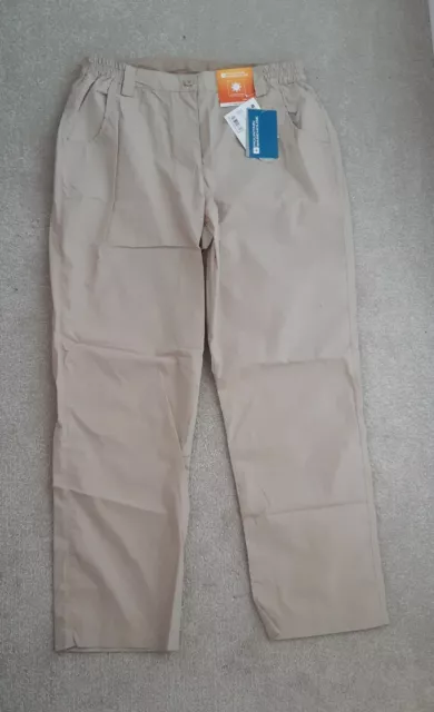 Mountain Warehouse Ladies UV PROTECTION beige Trek Leisure Trousers Size 12 New