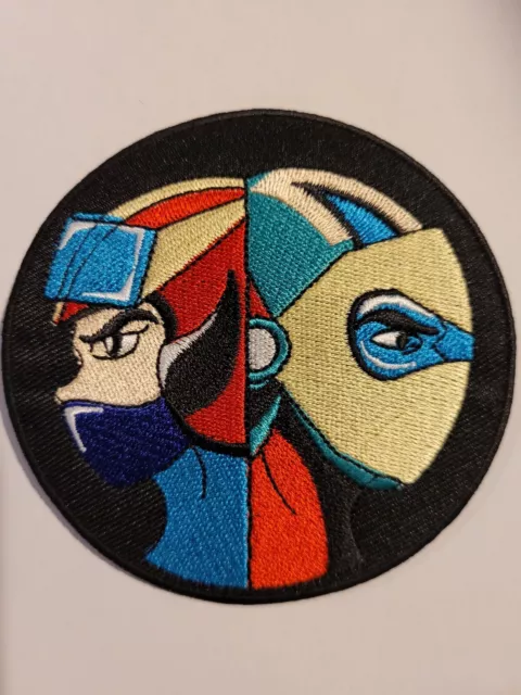 Patch Thermocollant Brodé Actarus Et Alcor ( Goldorak) 9cm Haute Qualité