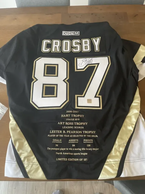 2006-07 Sidney Crosby Signed Jersey Limits Of 187