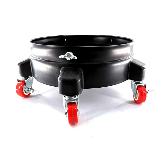 12 Inch Auto Drive Bucket Dolly Mop Wash Drum Cart Rolling Heavy Duty