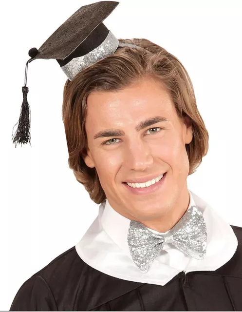 &GRADUATE SET& (MINI graduate hat on headband & glitter bow tie) - £8. ...