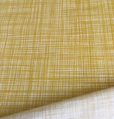 Orla Kiely Cross Hatch Scarabocchio Tessuto Remnant 100cm x 50cm cotone grigio chiaro 