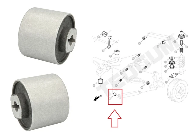 REAR TRAILING CONTROL Arm Bushes Bushings for Volvo XC90 I 2002-2014 £ ...