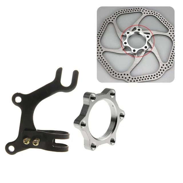 Adaptateur Frein à Disque Vélo - Conversion 160/180mm, Aluminium, Pour Fourche VTT, Montage Facile