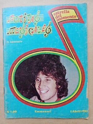 Emmanuel Notitas Musicales Mexican Magazine Mexico Spanish Poket April 1981