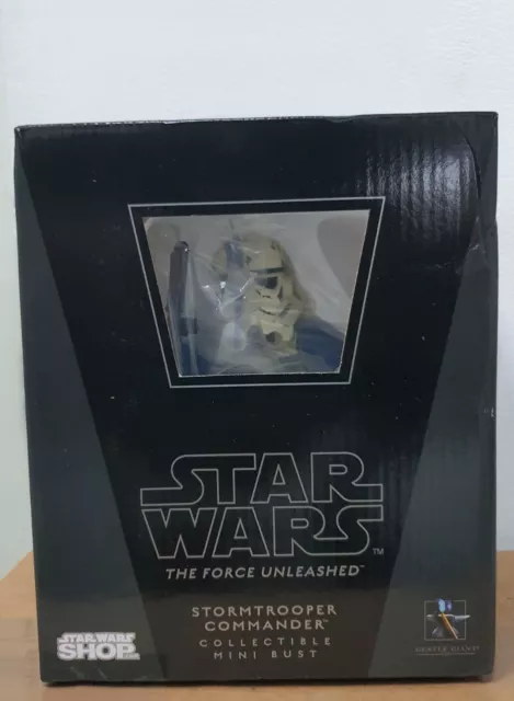 Star Wars Gentle Giant The Force Unleashed Stormtrooper Commander Mini Bust