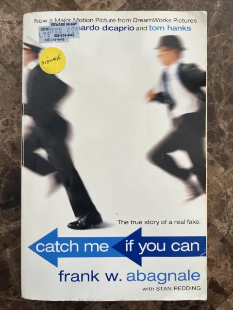 SIGNED Catch Me If You Can Book - Frank W. Abagnale - Leonardo DiCaprio