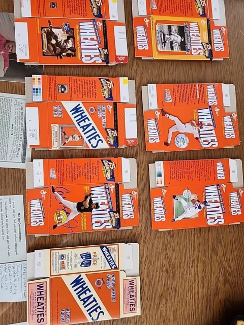 7 Wheaties '75 Years of Champions Cereal Boxes Gehrig Ruth Robinson Ripken Ryan