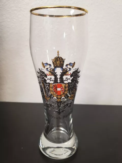 Osterreich-Austria Gold Rimmed Glass, 0.3L