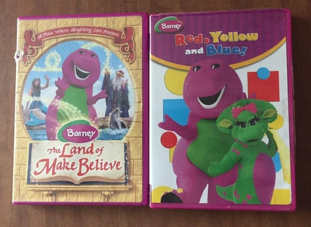 BARNEY THE LAND Of Make Believe Red Yellow And Blue DVDs 10 00 