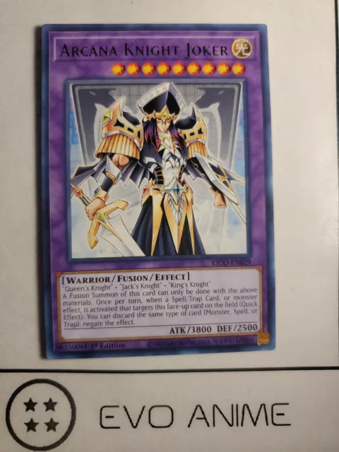 YuGiOh! ARCANA KNIGHT JOKER KICO-EN029 1ST EDITION RARE NM