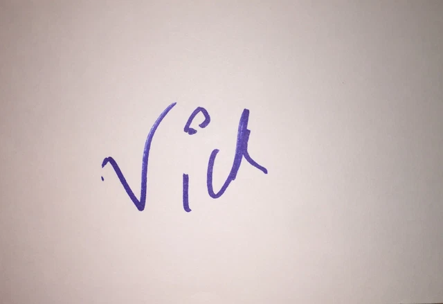 Vick Hope Signed 6X4 White Card Tv Autograph Strictly Come Dancing Tv Presenter