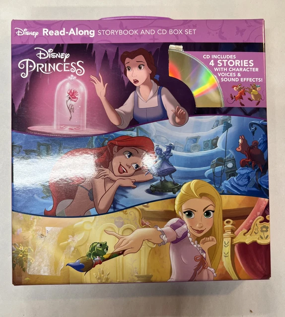DISNEY PRINCESS READ-ALONG Book & CD Box Set Box 4 Stories & CD’s New ...