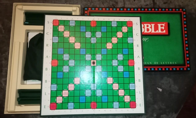 Jeu De Société Scrabble Prestige - Édition Smir En Bois (complet) - RARE