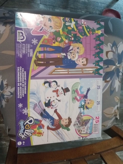 New POLLY POCKET Christmas ADVENT CALENDAR 25 SURPRISES New in Box Mattel
