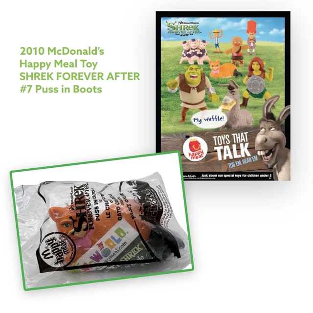 7 MCDONALD'S DREAMWORKS Shrek Forever After Shrek Fiona Happy Meal EUR ...
