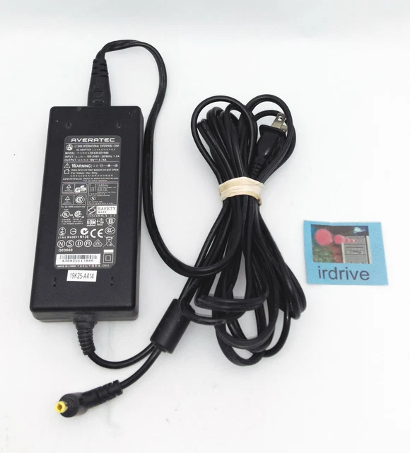 Genuine Averatec 19V AC Power Adapter Charger for Gateway PA-1900-05 Laptop PC