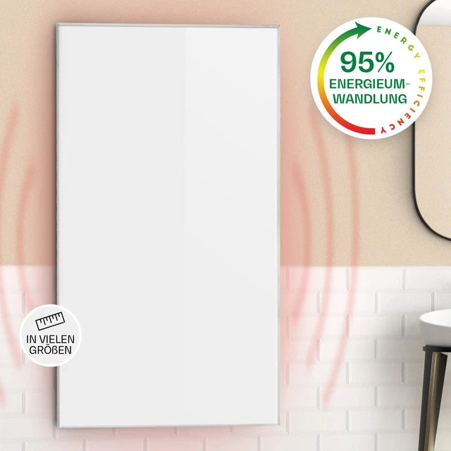Infrarotheizung mit Thermostat 450 W 50 x 90 cm Infrarot Heizung Wand Strahler
