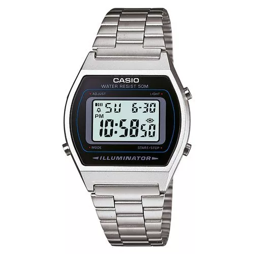 Casio Orologio da polso Unisex Elettronico Argento Resistente all'acqua