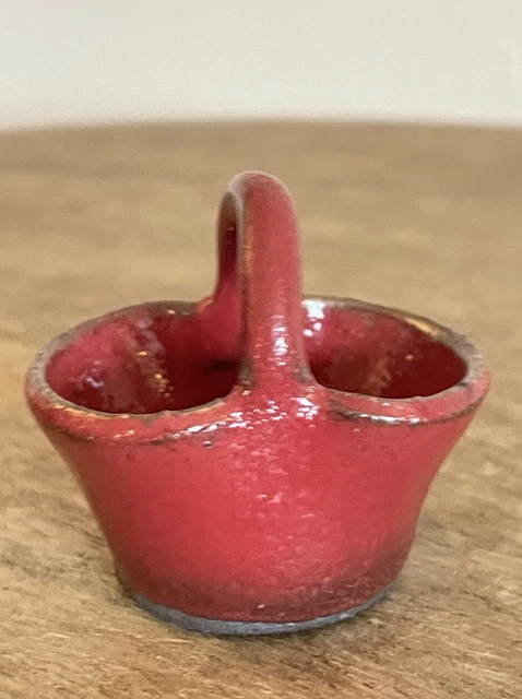 Wayne Hewell Red Mini Pottery Basket North Carolina Pottery Wayne Hewell Red Mini Pottery Basket North Carolina Pottery