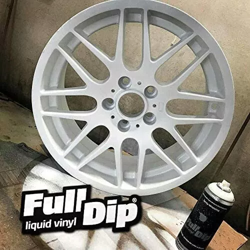 Pack 4 JANTES Peinture Vinyle FULL DIP BLANC MAT Spray Plasti FULLDIP covering