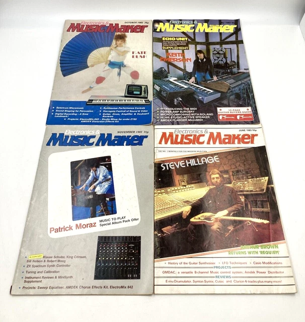 VINTAGE ELECTRONICS MUSIC Maker Magazines 1980s Kate Bush Synthesizer