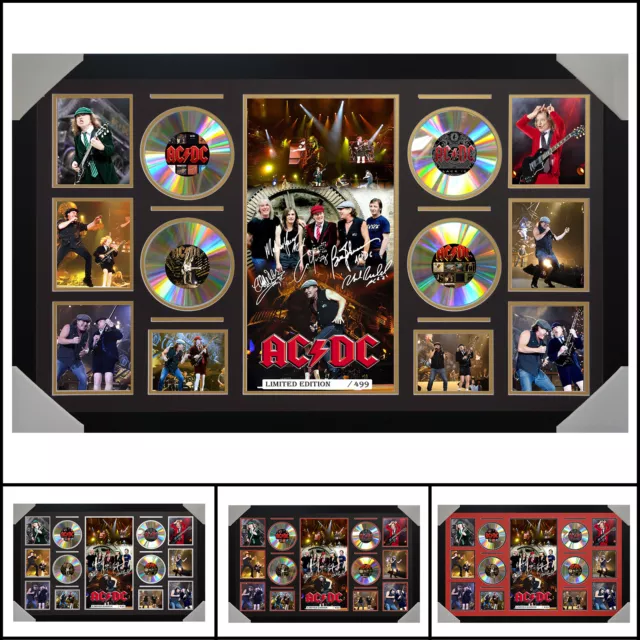 ACDC 4 CD Signed Framed Memorabilia LTD - Large - Multiple Variations - V1