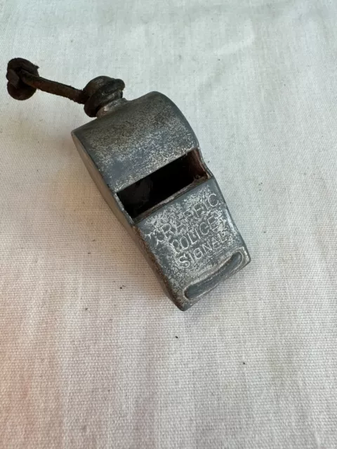 Traffic Police Signal Escargot Antique Whistle Made In Germany