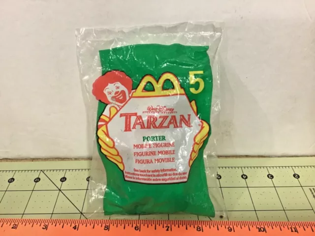 McDonalds Tarzan “Porter” toy #5! cake topper, FREE shipping! sealed