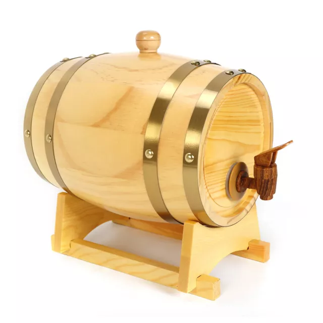 3 Liter Wein/Whisky Fass Schnapsfass Eichenholz Fässchen Weinfässchen Holzfass