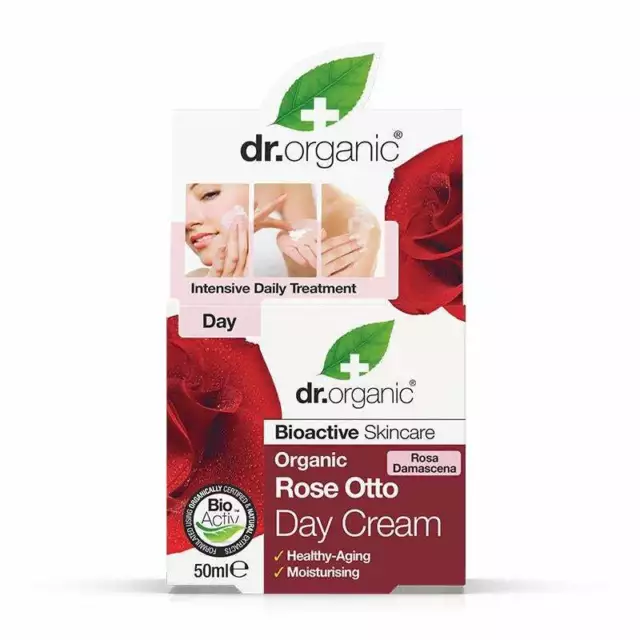 Dr. Organic Bioactivos Rosa Orgánica Otto Aceite De Damascena Crema Día 50ml