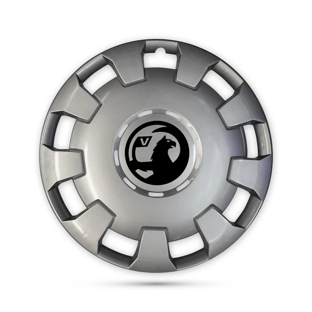 Per Vauxhall Vivaro Camper Camper 4x 15"" Finiture Ruota Piatto Profondo Argento Nero