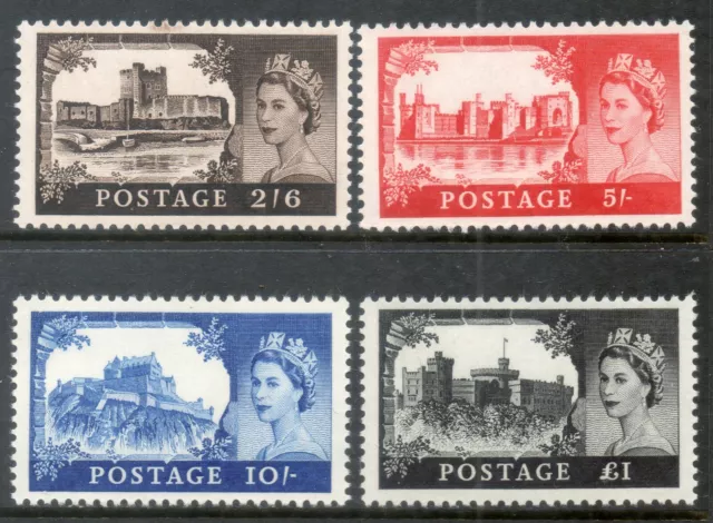 GB SG759 -762 1967 castles High Value Set UNMOUNTED MINT  MNH with no faults