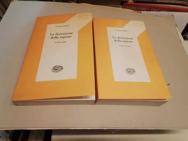 Gyorgy Lukacs -La distruzione della ragione 2 Voll -Einaudi Reprints, 29o23