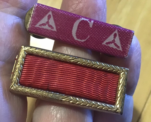 CIVIL AIR PATROL, CAP, CURRY AWARD, 1960s crimp ribbon , ARMY HONOR
