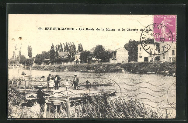 CPA Bry-sur-Marne, Les Bords de la Marne 1933