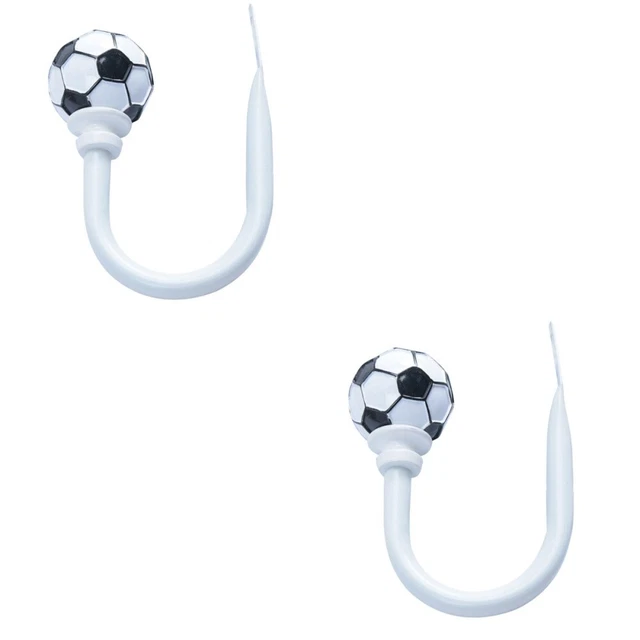2x Sports Curtain Tiebacks Curtain Tie Back Hooks Sports Home Decor