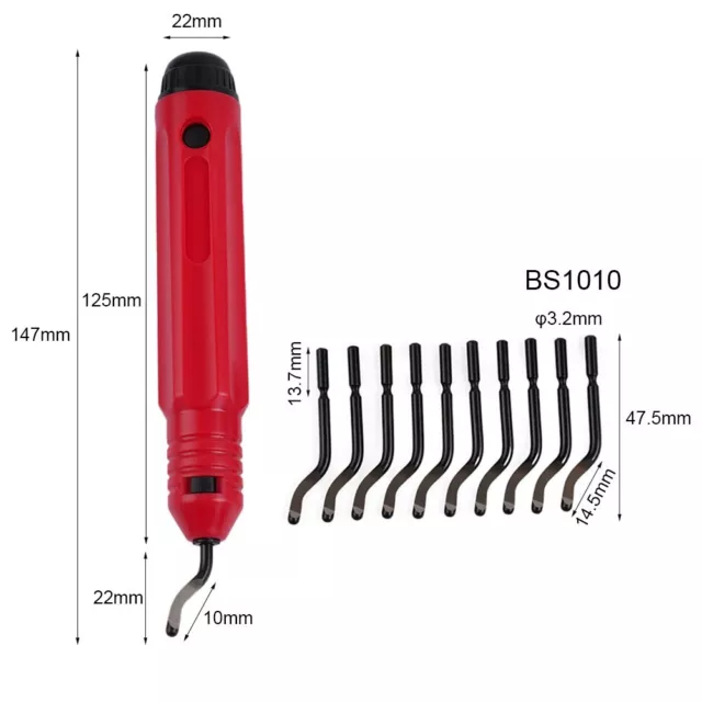 Burr Handle BS1010 Blades Deburr Blade Deburring Bit Hand Manual Tools