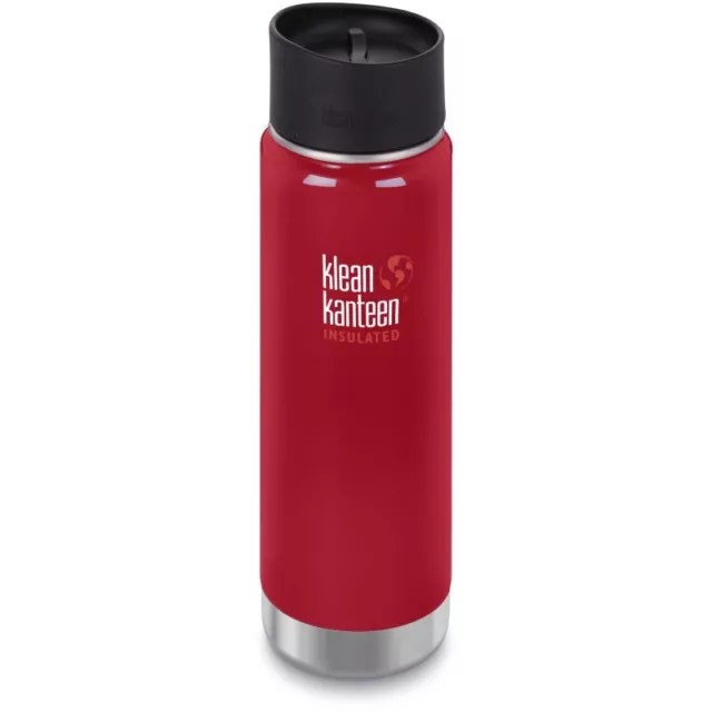 Klean Kanteen Edelstahl Thermo Trinkflasche Café Cap Mineral Red 596ml