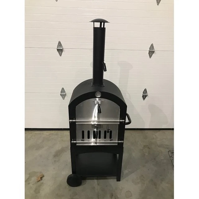 WPPO KU2B Steel Stand Alone Outdoor Wood Fired Garden Oven with Pizza Stone