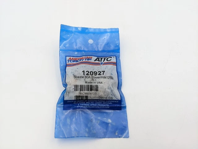 5 Pcs ATTC American Torch Tip 120927 Nozzle 80 Amp Powermax Plasma Torch Part