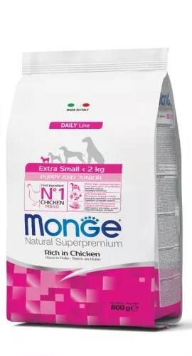 monge natural superpremium puppy e junior 800gr-1,5kg