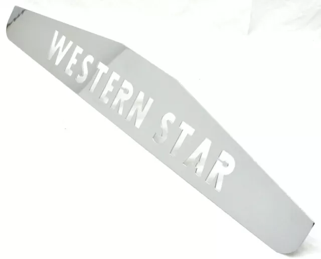 Mud Flap Bottom Plate/Weight 24" x4" WESTERN STAR 3 Stud Chrome GG#30046 Each